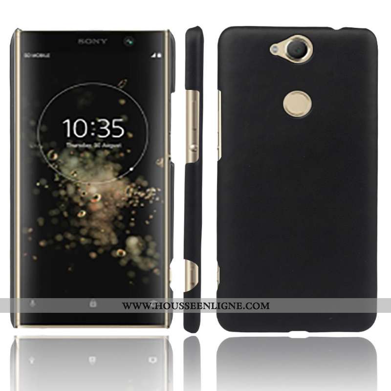 Coque Sony Xperia Xa2 Plus Protection Cuir Téléphone Portable Qualité Difficile Étui Orange