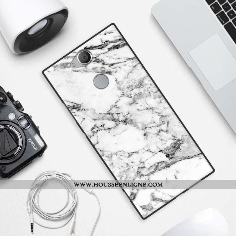 Coque Sony Xperia Xa2 Plus Protection En Bois Simple Vent Téléphone Portable Fluide Doux Étui Gris