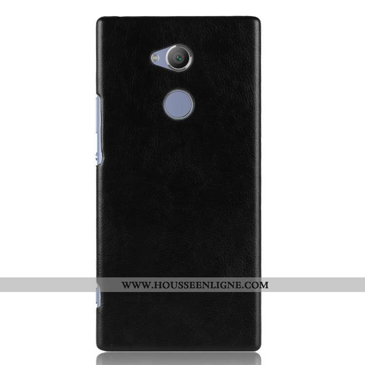 Coque Sony Xperia Xa2 Protection Cuir Téléphone Portable Difficile Rouge Étui