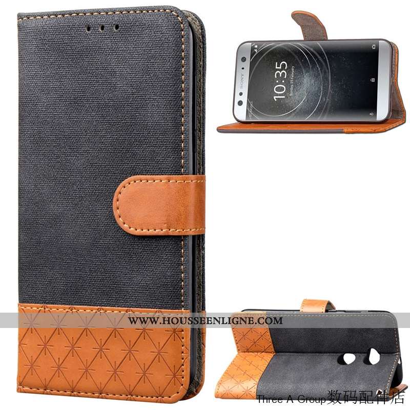 Coque Sony Xperia Xa2 Ultra Cuir Personnalité Créatif Vert Téléphone Portable Étui Carte Verte