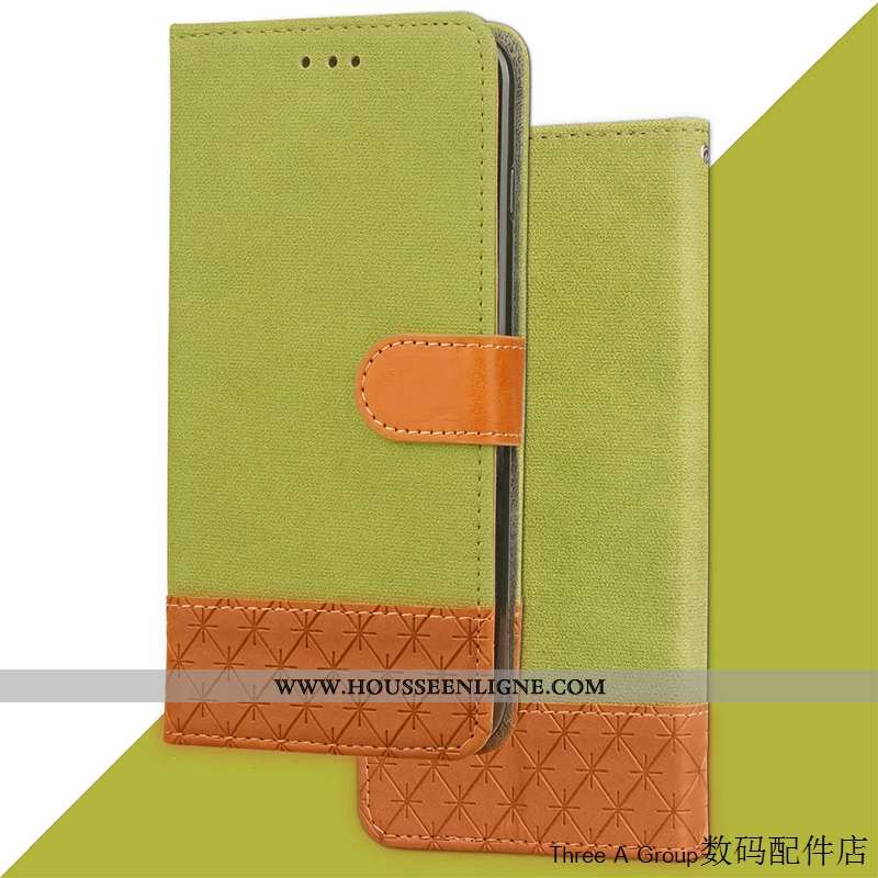 Coque Sony Xperia Xa2 Ultra Cuir Personnalité Créatif Vert Téléphone Portable Étui Carte Verte