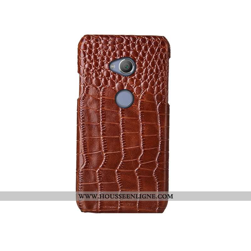 Coque Sony Xperia Xa2 Ultra Mode Protection Cuir Véritable Étui Couvercle Arrière Téléphone Portable