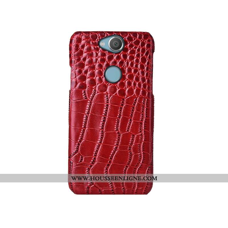 Coque Sony Xperia Xa2 Ultra Mode Protection Cuir Véritable Étui Couvercle Arrière Téléphone Portable