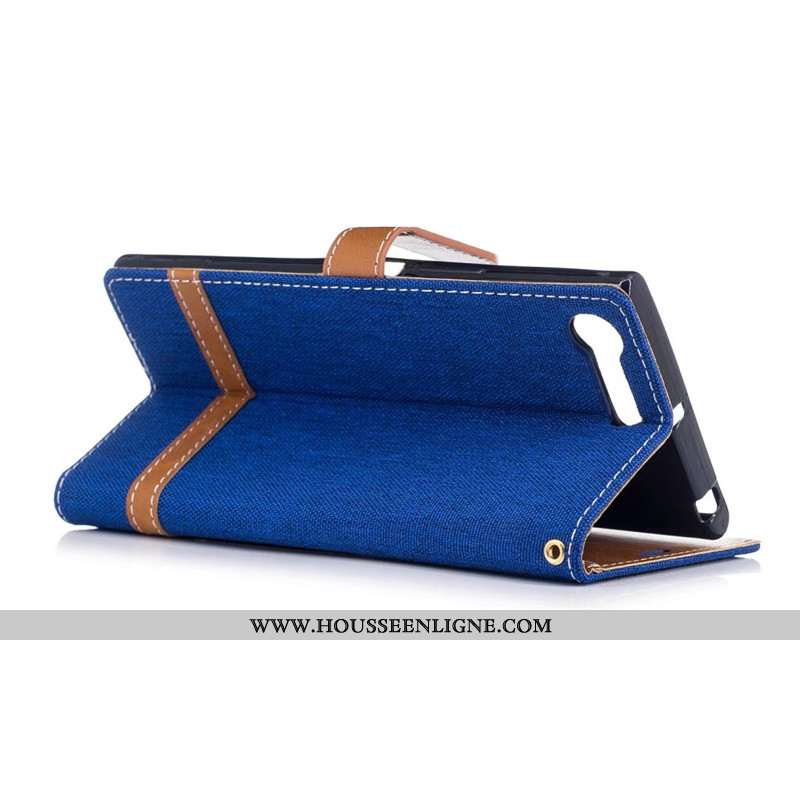 Coque Sony Xperia Xz Premium Protection Créatif Nouveau Étui Housse En Denim Violet
