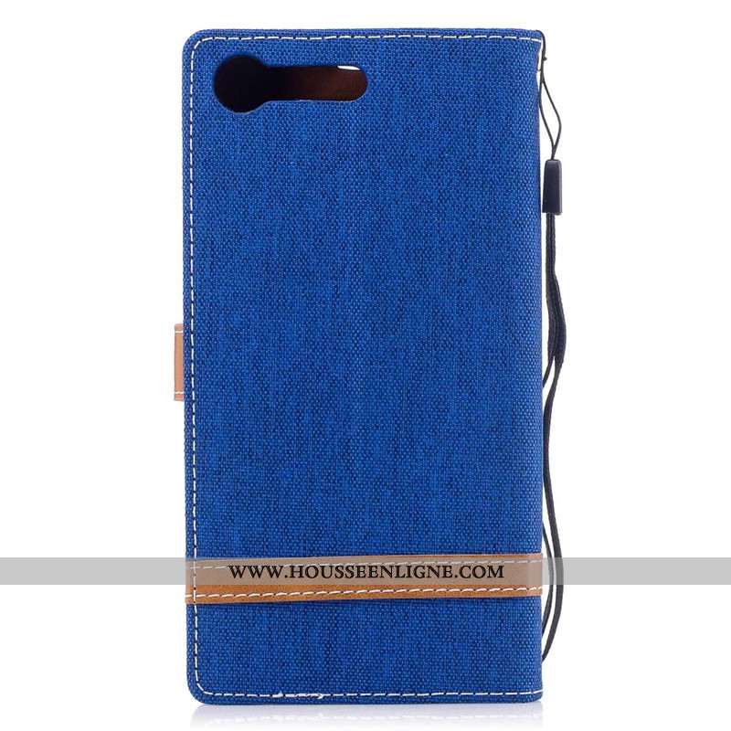 Coque Sony Xperia Xz Premium Protection Créatif Nouveau Étui Housse En Denim Violet