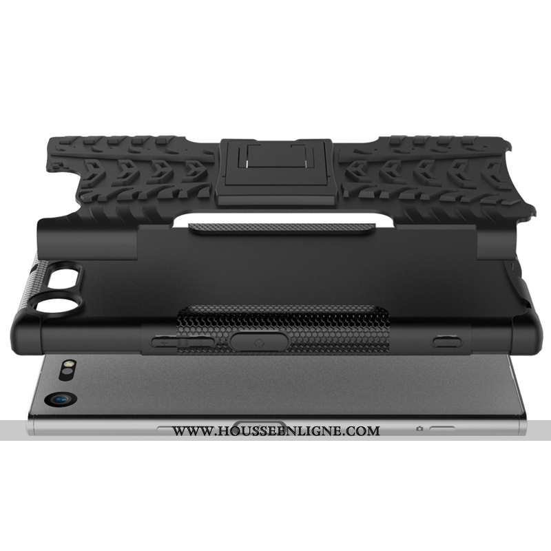 Coque Sony Xperia Xz Premium Protection Créatif Étui Téléphone Portable Noir Trois Défenses Modèle F