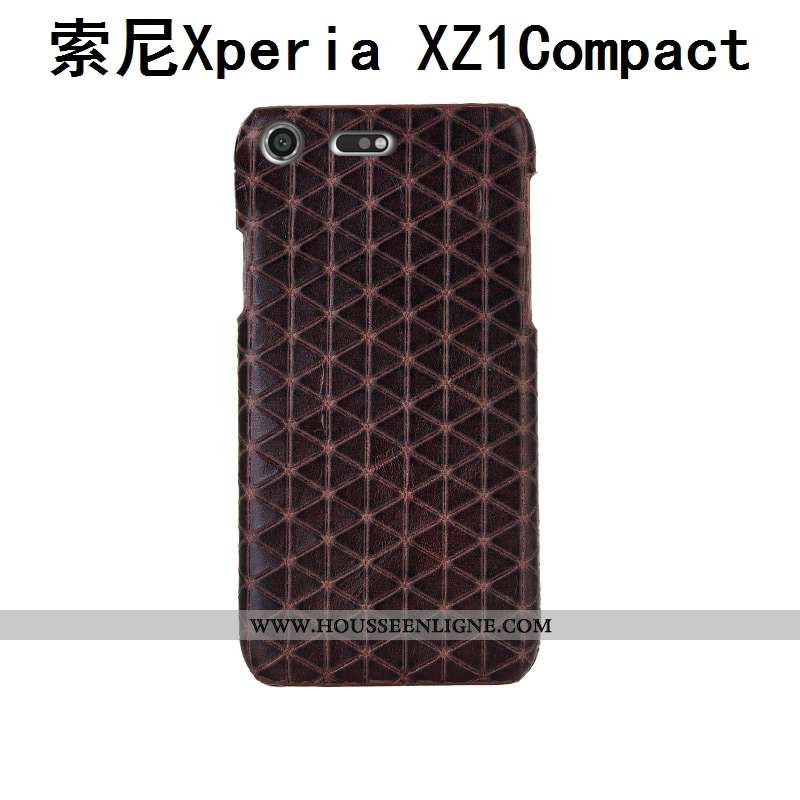 Coque Sony Xperia Xz1 Compact Luxe Créatif Protection Étui Couvercle Arrière Incassable Téléphone Po