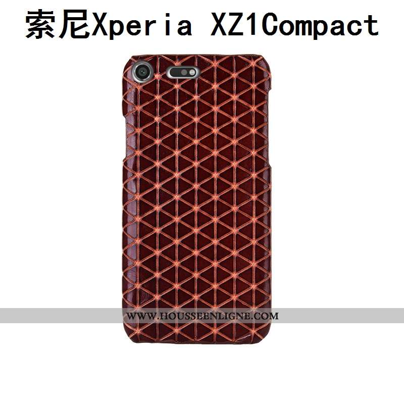 Coque Sony Xperia Xz1 Compact Luxe Créatif Protection Étui Couvercle Arrière Incassable Téléphone Po