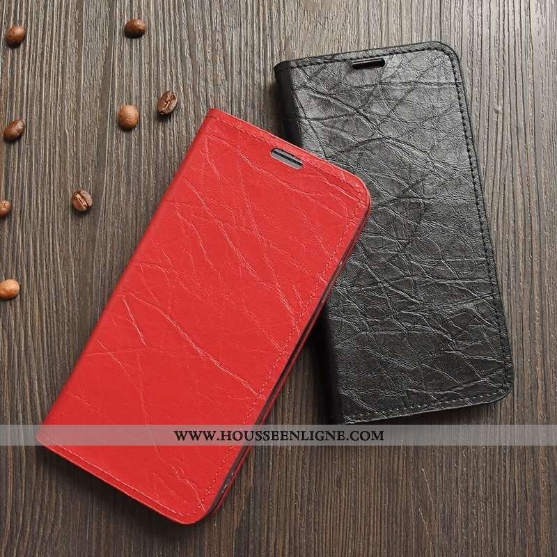 Coque Sony Xperia Xz1 Compact Légère Cuir Incassable Silicone Housse Protection Jours Rouge