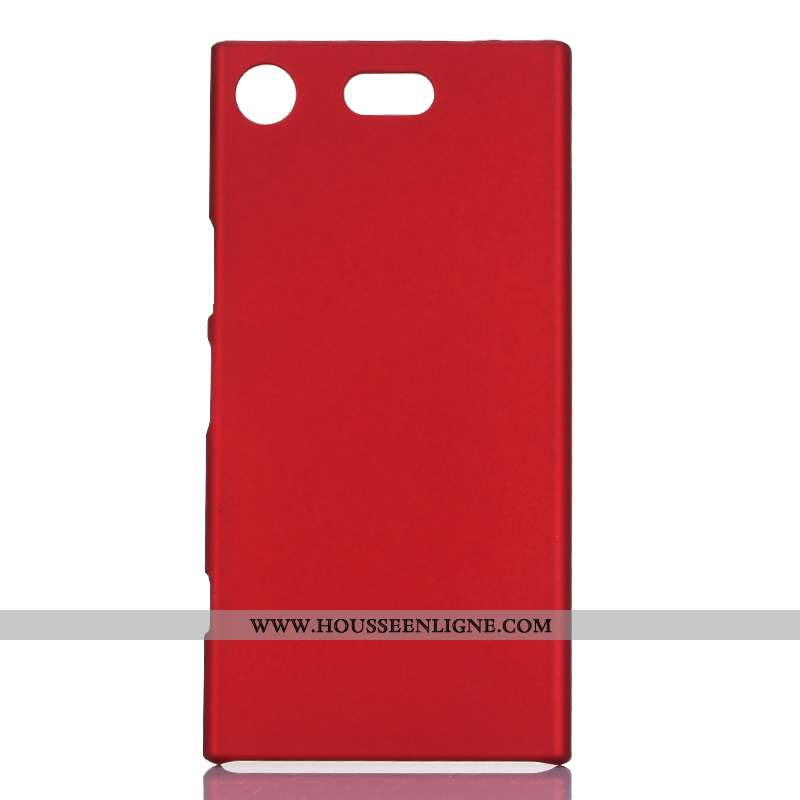 Coque Sony Xperia Xz1 Compact Protection Délavé En Daim Téléphone Portable Étui Bleu Difficile