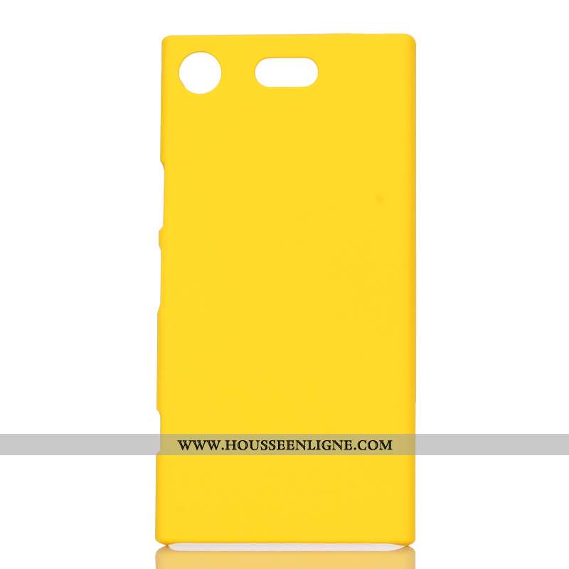 Coque Sony Xperia Xz1 Compact Protection Délavé En Daim Téléphone Portable Étui Bleu Difficile
