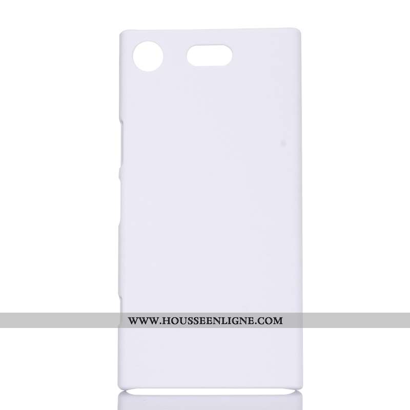 Coque Sony Xperia Xz1 Compact Protection Délavé En Daim Téléphone Portable Étui Bleu Difficile