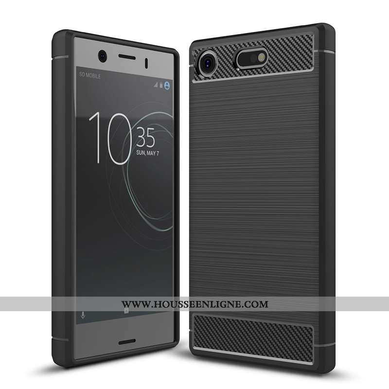 Coque Sony Xperia Xz1 Compact Protection Modèle Fleurie Fibre Silicone Téléphone Portable Incassable