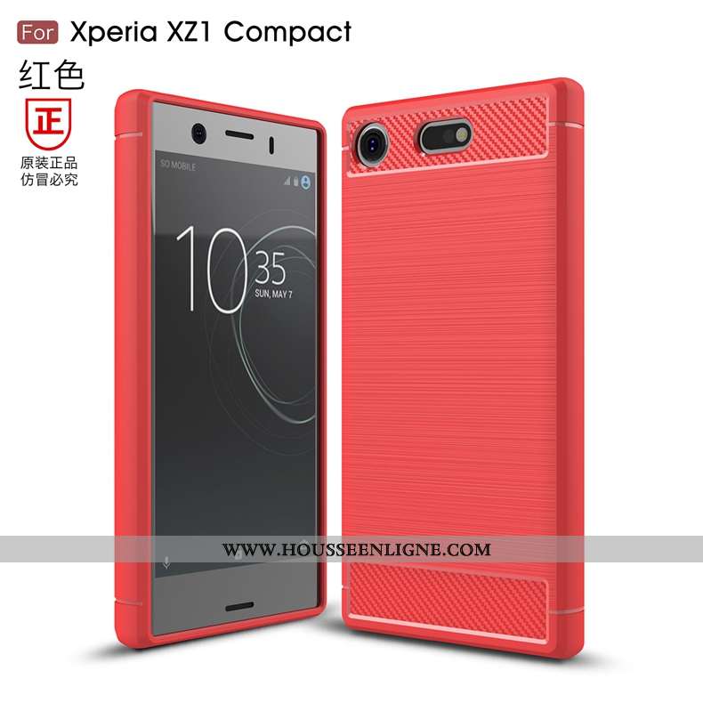 Coque Sony Xperia Xz1 Compact Protection Modèle Fleurie Fibre Silicone Téléphone Portable Incassable