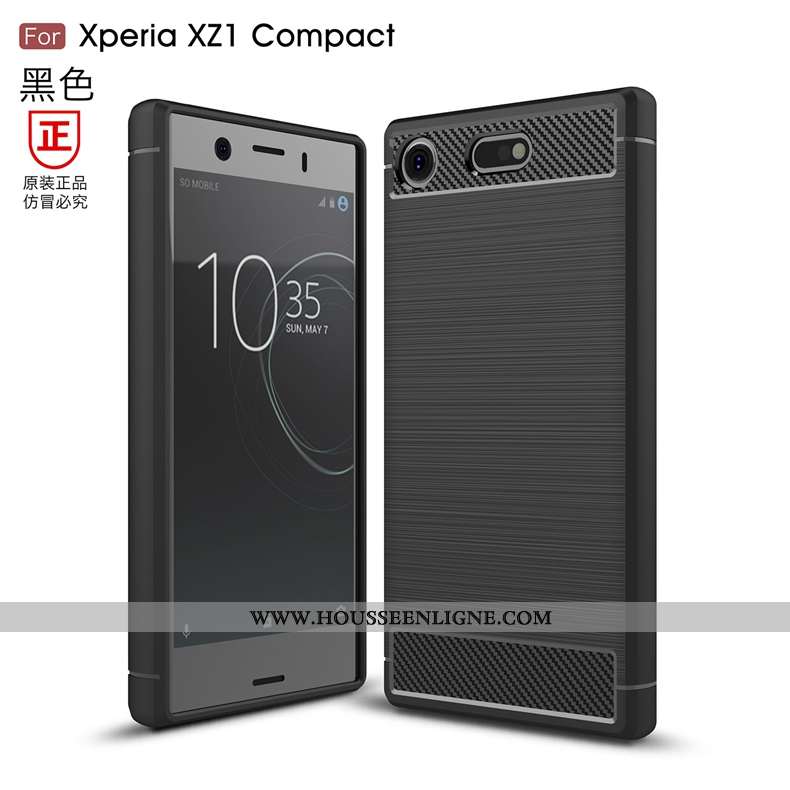 Coque Sony Xperia Xz1 Compact Protection Modèle Fleurie Fibre Silicone Téléphone Portable Incassable
