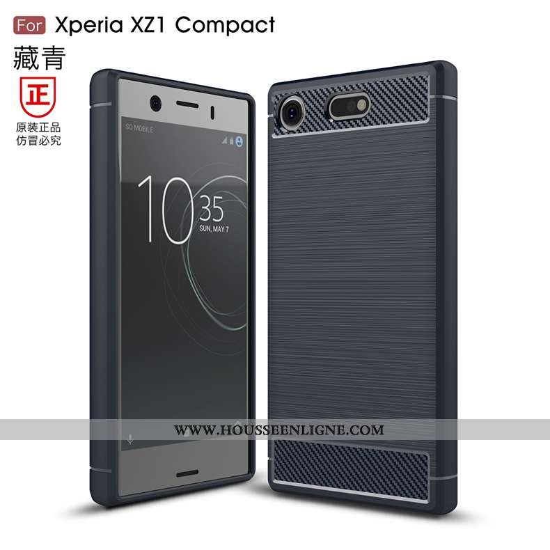Coque Sony Xperia Xz1 Compact Protection Modèle Fleurie Fibre Silicone Téléphone Portable Incassable