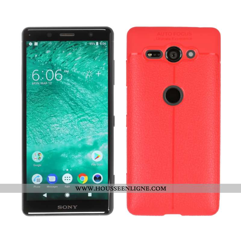 Coque Sony Xperia Xz2 Compact Bleu Marin Téléphone Portable Étui Bleu Foncé