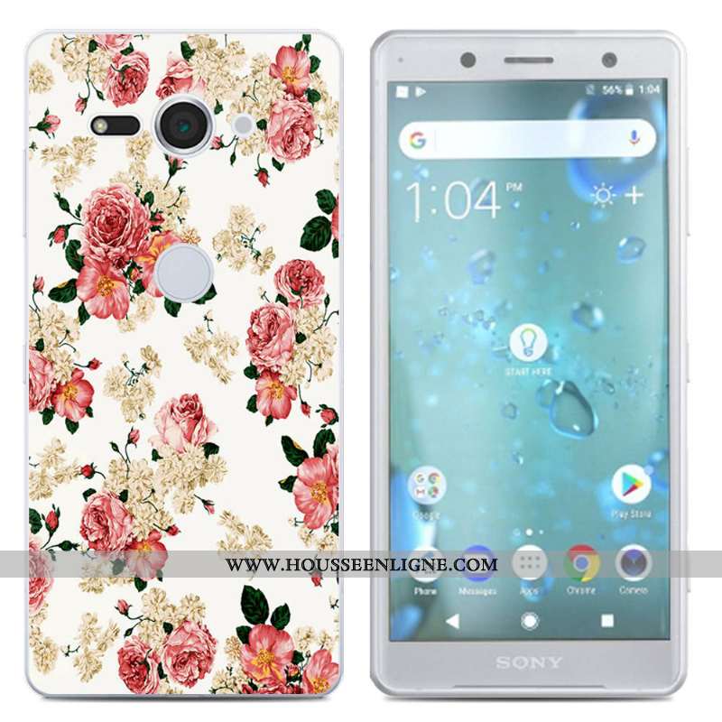 Coque Sony Xperia Xz2 Compact Créatif Silicone Téléphone Portable Étui Noir