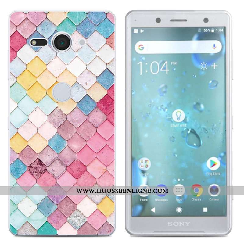 Coque Sony Xperia Xz2 Compact Créatif Silicone Téléphone Portable Étui Noir