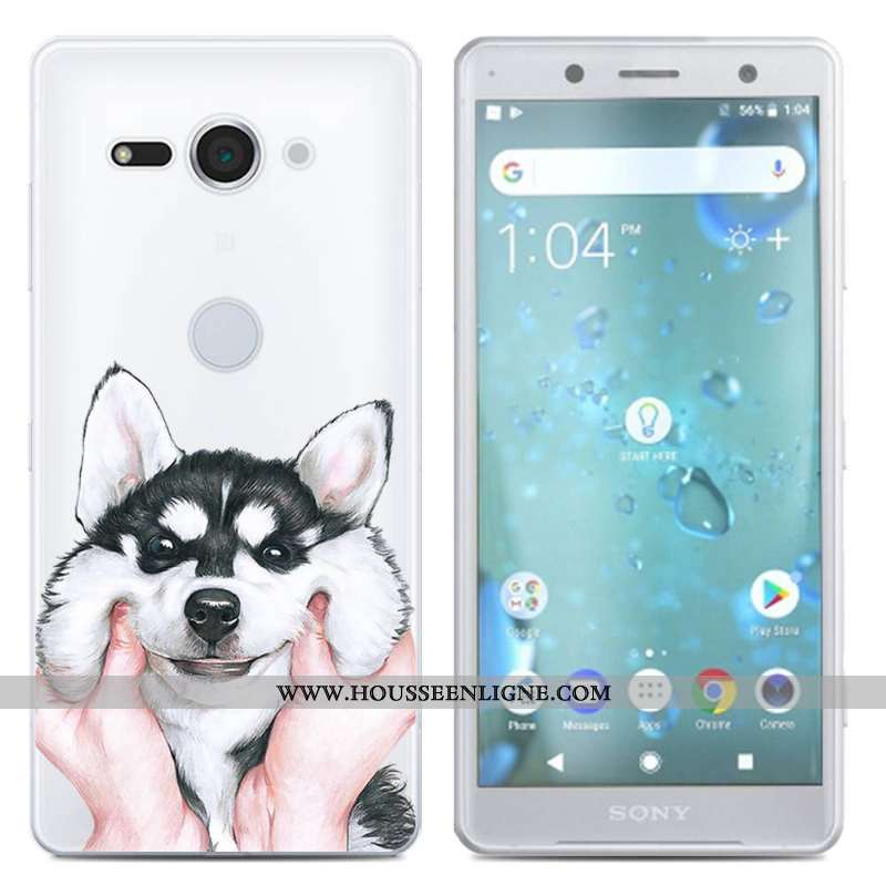 Coque Sony Xperia Xz2 Compact Créatif Silicone Téléphone Portable Étui Noir