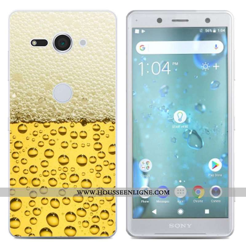 Coque Sony Xperia Xz2 Compact Créatif Silicone Téléphone Portable Étui Noir
