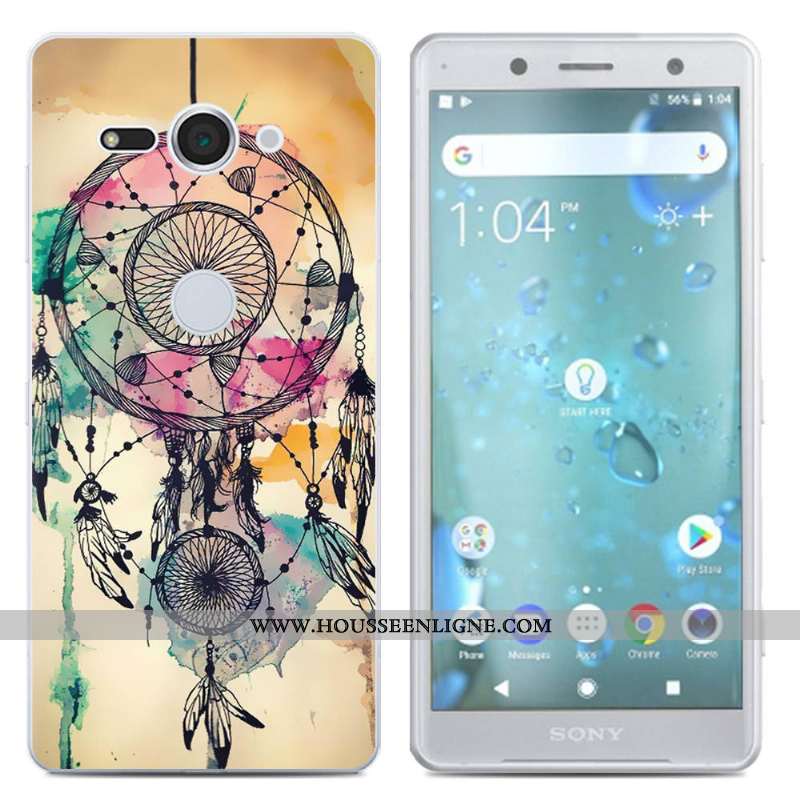 Coque Sony Xperia Xz2 Compact Créatif Silicone Téléphone Portable Étui Noir