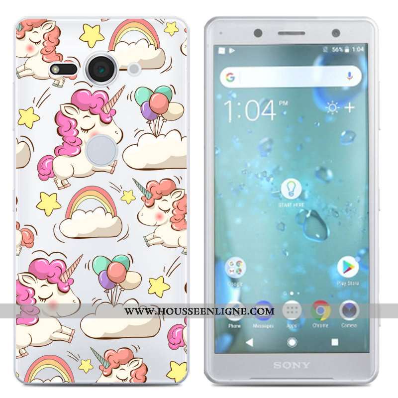 Coque Sony Xperia Xz2 Compact Créatif Silicone Téléphone Portable Étui Noir