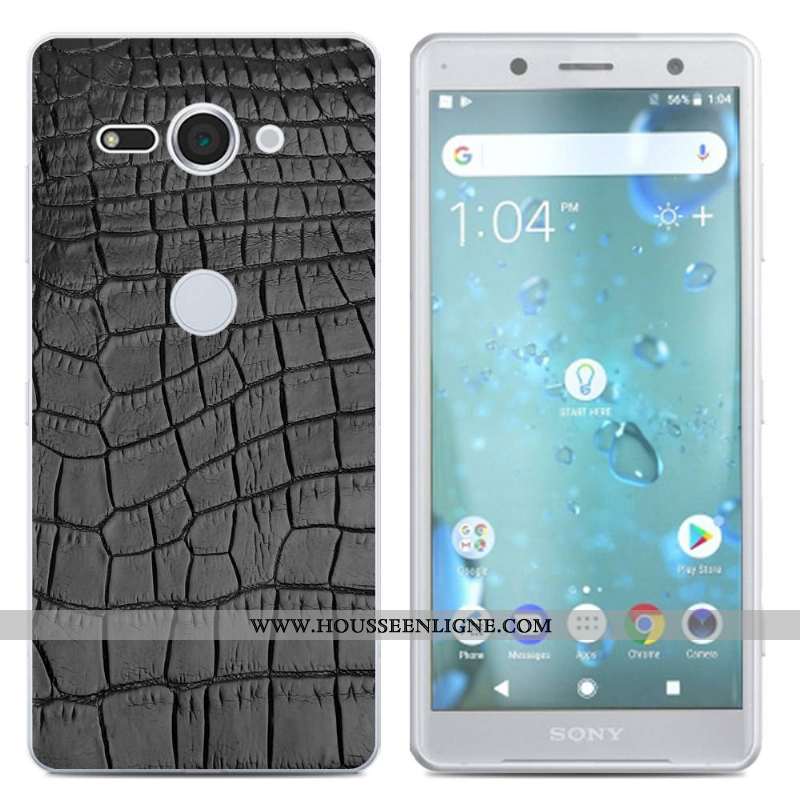 Coque Sony Xperia Xz2 Compact Créatif Silicone Téléphone Portable Étui Noir