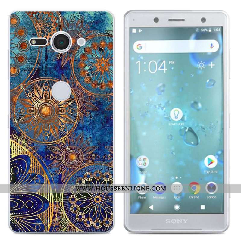 Coque Sony Xperia Xz2 Compact Créatif Silicone Téléphone Portable Étui Noir