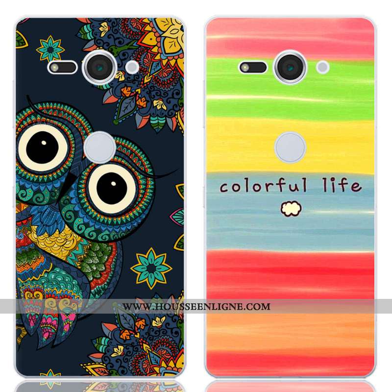 Coque Sony Xperia Xz2 Compact Créatif Silicone Téléphone Portable Étui Noir
