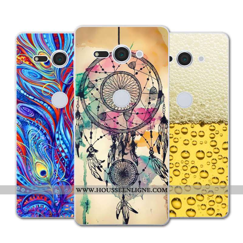 Coque Sony Xperia Xz2 Compact Créatif Silicone Téléphone Portable Étui Noir