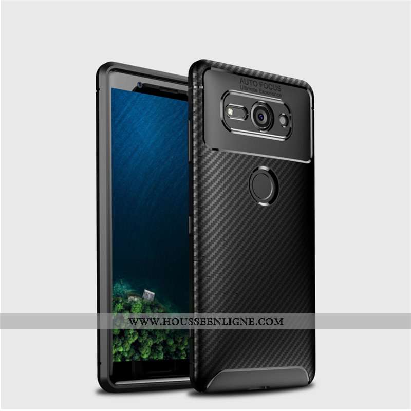 Coque Sony Xperia Xz2 Compact Délavé En Daim Modèle Fleurie Fibre Étui Fluide Doux Antidérapant Télé