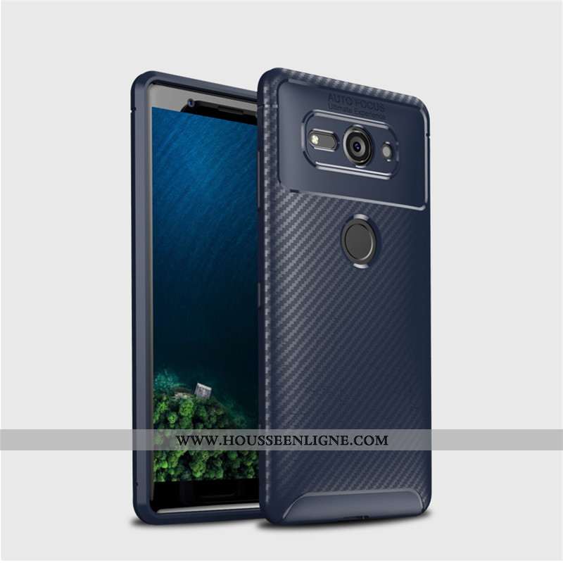 Coque Sony Xperia Xz2 Compact Délavé En Daim Modèle Fleurie Fibre Étui Fluide Doux Antidérapant Télé