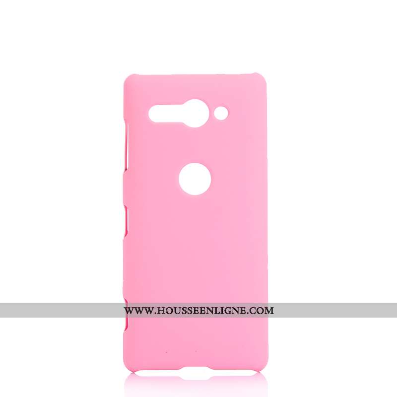 Coque Sony Xperia Xz2 Compact Délavé En Daim Protection Difficile Couleur Unie Téléphone Portable In