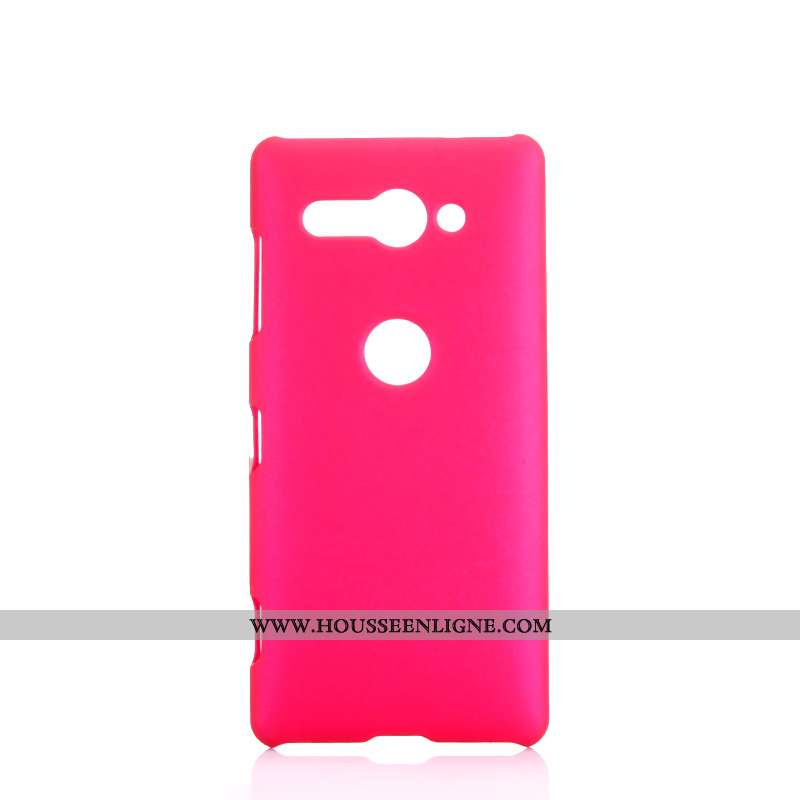 Coque Sony Xperia Xz2 Compact Délavé En Daim Protection Difficile Couleur Unie Téléphone Portable In