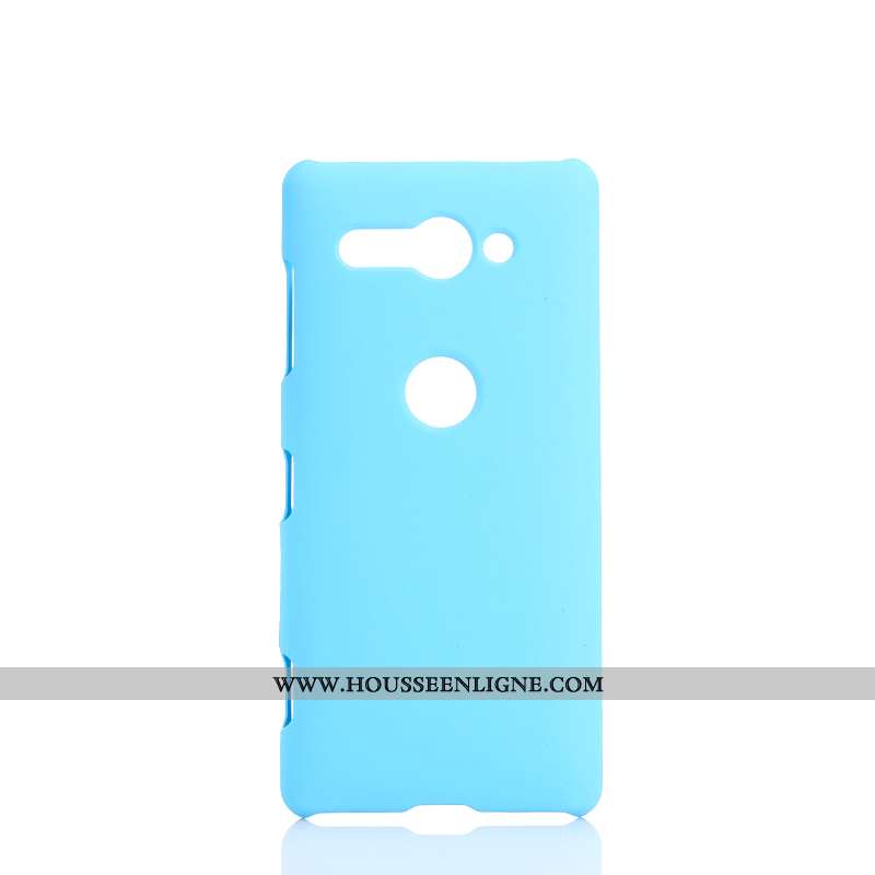 Coque Sony Xperia Xz2 Compact Délavé En Daim Protection Difficile Couleur Unie Téléphone Portable In