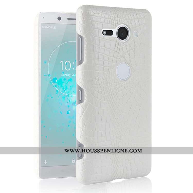 Coque Sony Xperia Xz2 Compact Modèle Fleurie Vintage Étui Difficile Noir Téléphone Portable Crocodil