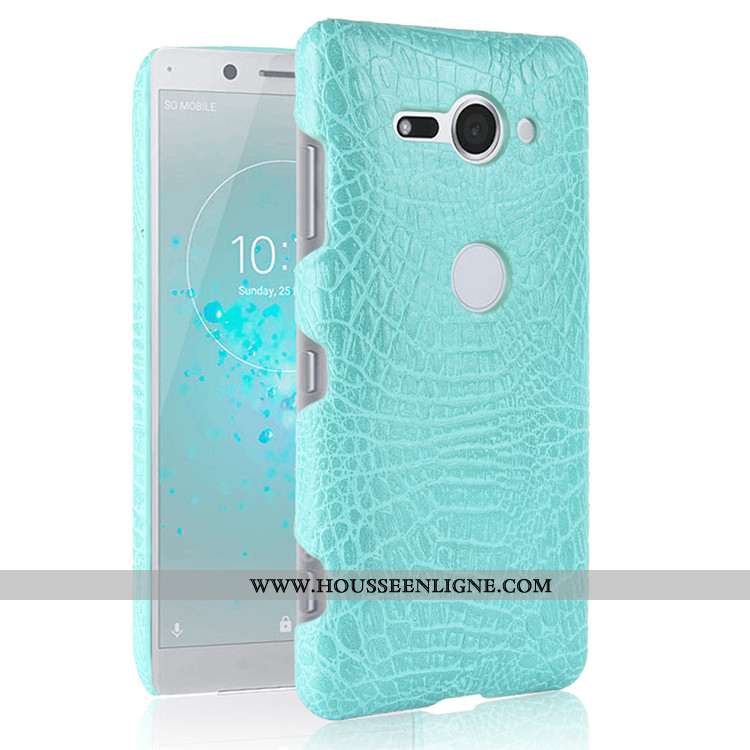 Coque Sony Xperia Xz2 Compact Modèle Fleurie Vintage Étui Difficile Noir Téléphone Portable Crocodil