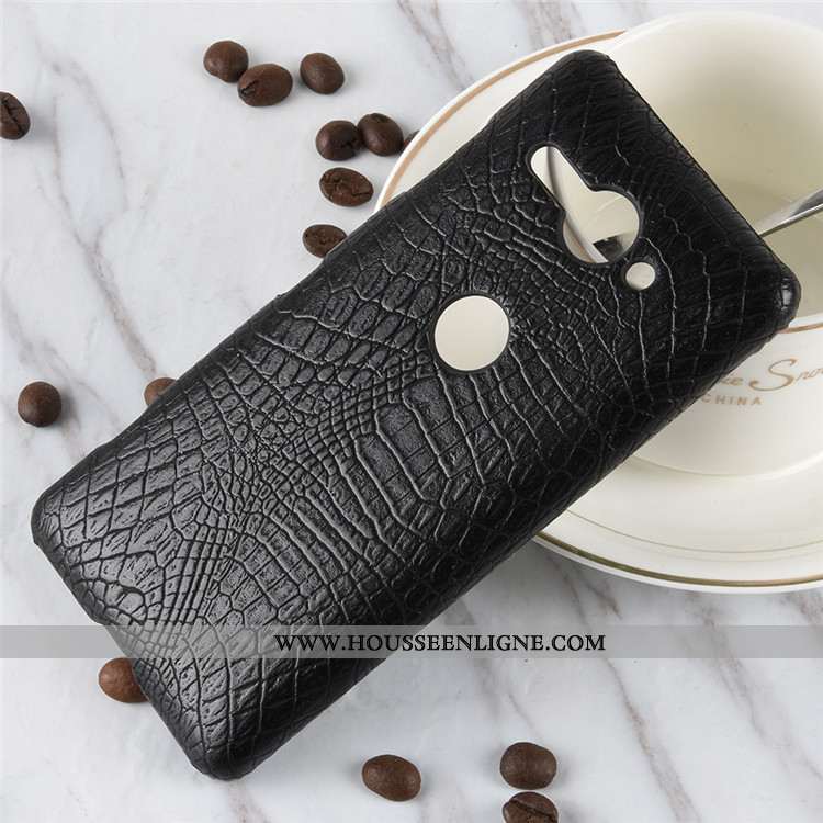 Coque Sony Xperia Xz2 Compact Modèle Fleurie Vintage Étui Difficile Noir Téléphone Portable Crocodil