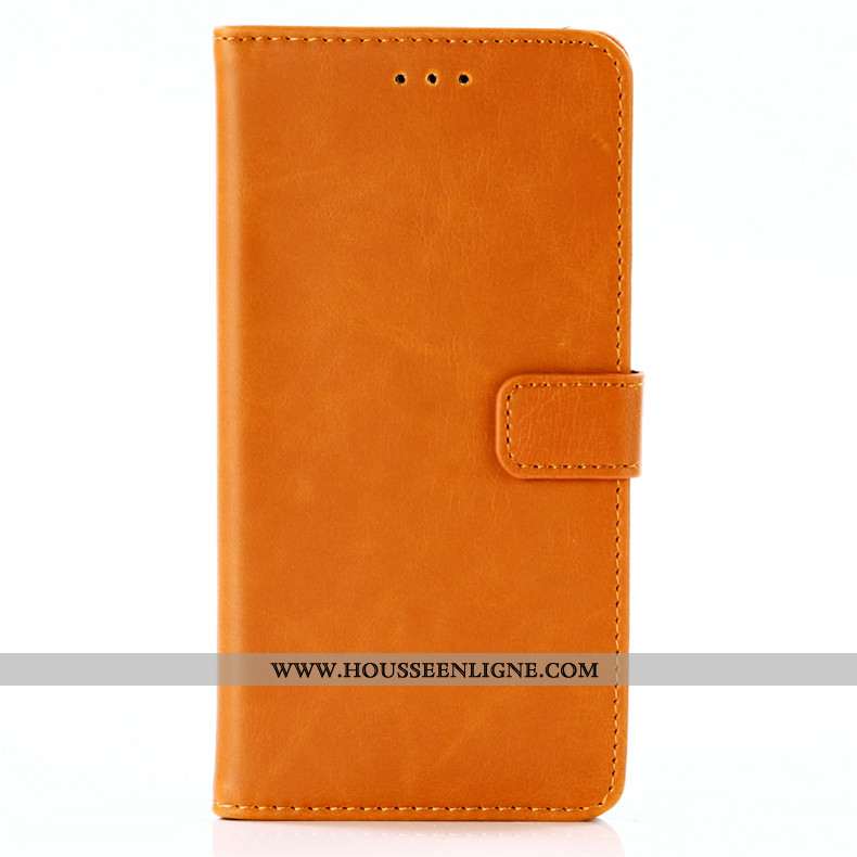Coque Sony Xperia Xz2 Compact Protection Cuir Téléphone Portable Jaune Étui Clamshell