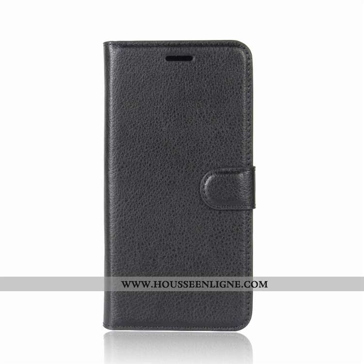 Coque Sony Xperia Xz2 Compact Protection Portefeuille Carte Cuir Étui Téléphone Portable Noir