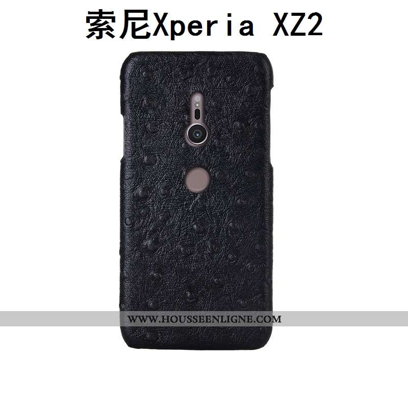 Coque Sony Xperia Xz2 Cuir Véritable Modèle Fleurie Mode Personnalisé Téléphone Portable Incassable 