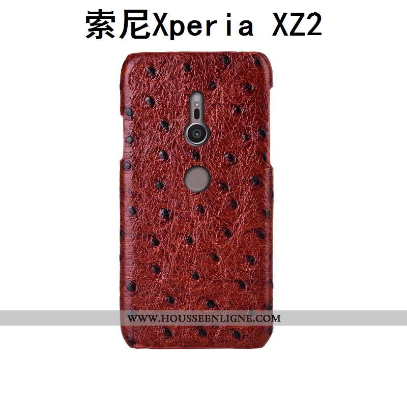 Coque Sony Xperia Xz2 Cuir Véritable Modèle Fleurie Mode Personnalisé Téléphone Portable Incassable 