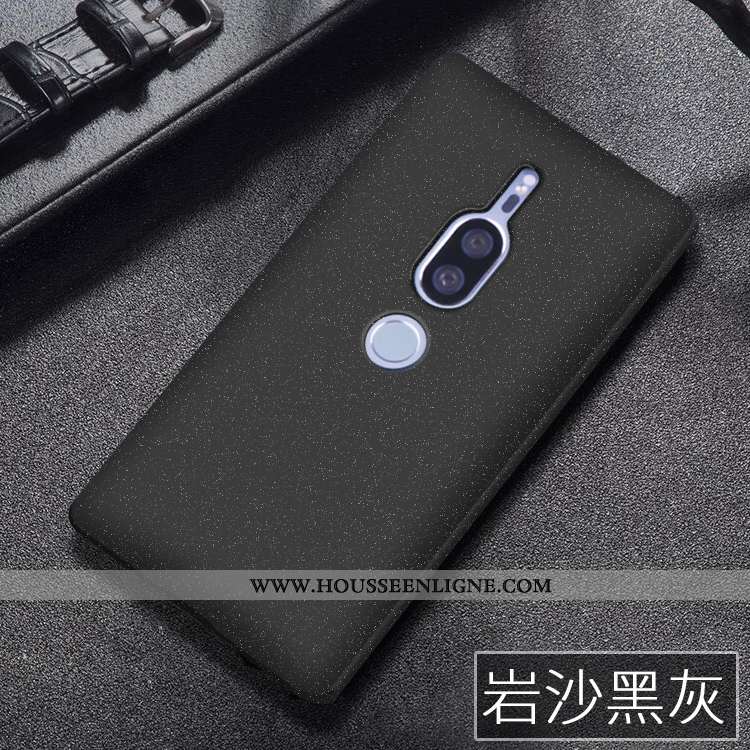 Coque Sony Xperia Xz2 Premium Délavé En Daim Vert Incassable Téléphone Portable Verte