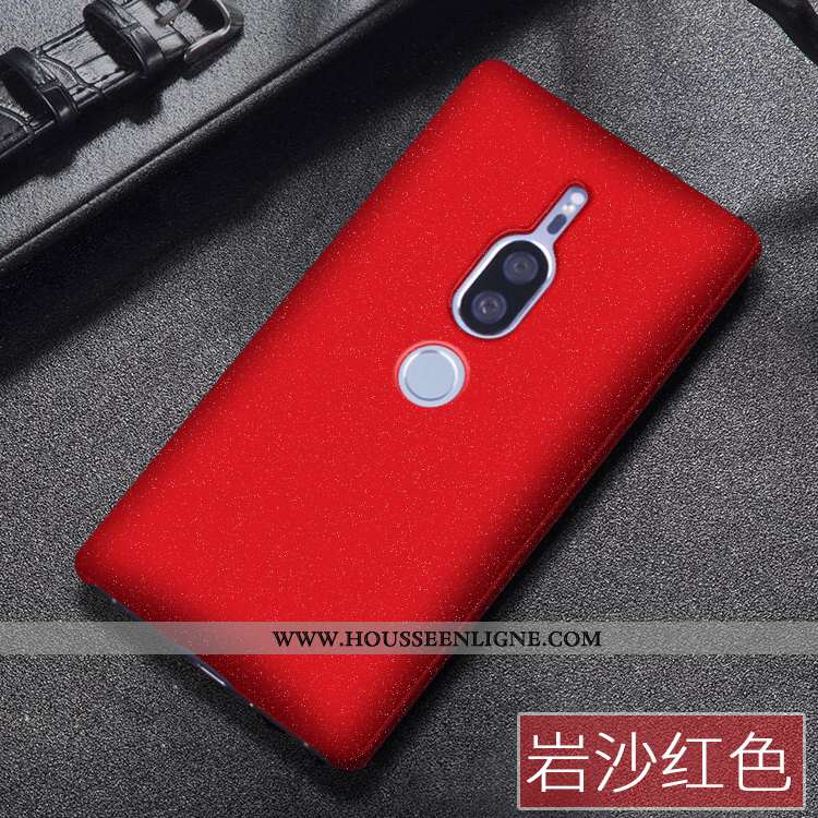 Coque Sony Xperia Xz2 Premium Délavé En Daim Vert Incassable Téléphone Portable Verte