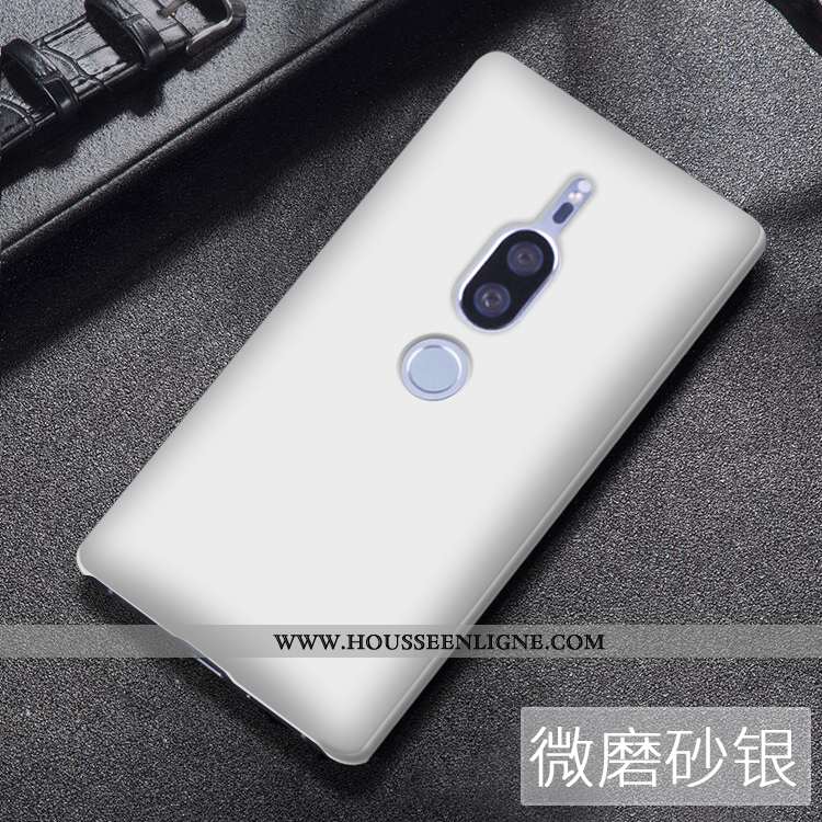 Coque Sony Xperia Xz2 Premium Délavé En Daim Vert Incassable Téléphone Portable Verte
