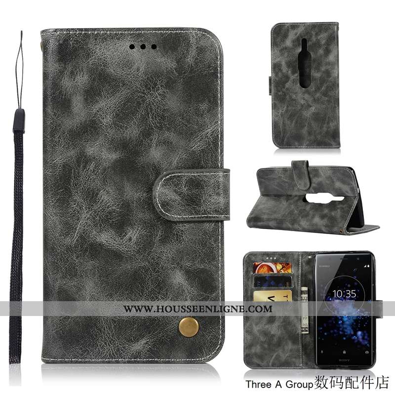 Coque Sony Xperia Xz2 Premium Protection Gris Téléphone Portable Tout Compris Housse Incassable