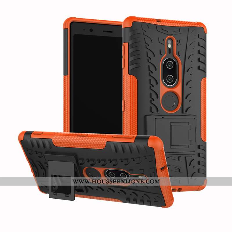 Coque Sony Xperia Xz2 Premium Silicone Protection Modèle Fleurie Tout Compris Armure Noir