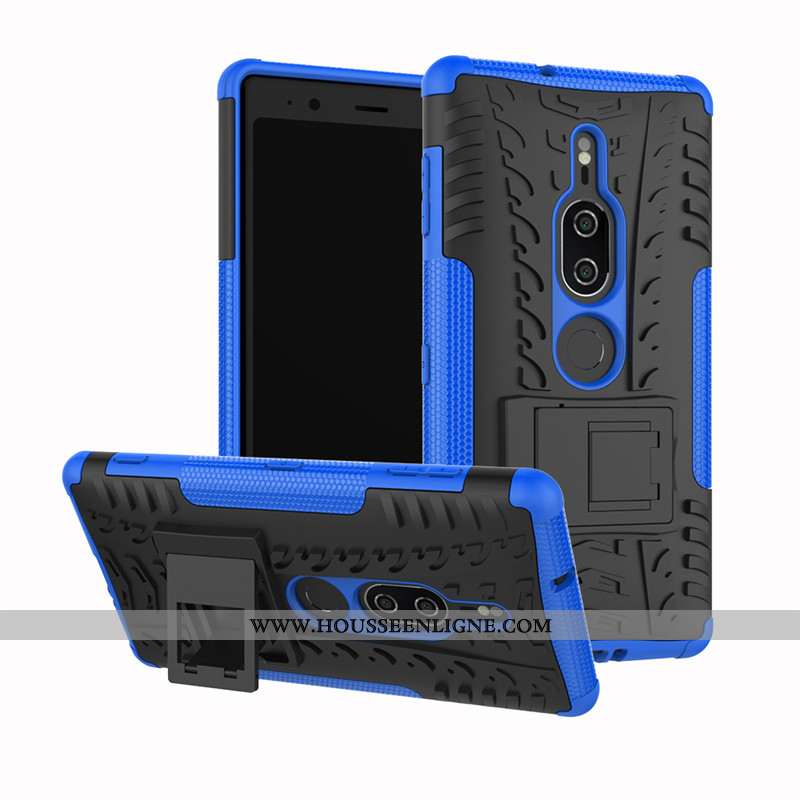 Coque Sony Xperia Xz2 Premium Silicone Protection Modèle Fleurie Tout Compris Armure Noir
