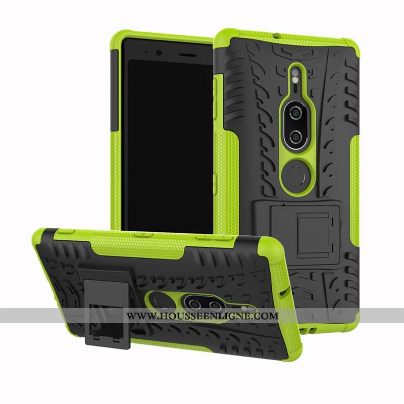 Coque Sony Xperia Xz2 Premium Silicone Protection Modèle Fleurie Tout Compris Armure Noir
